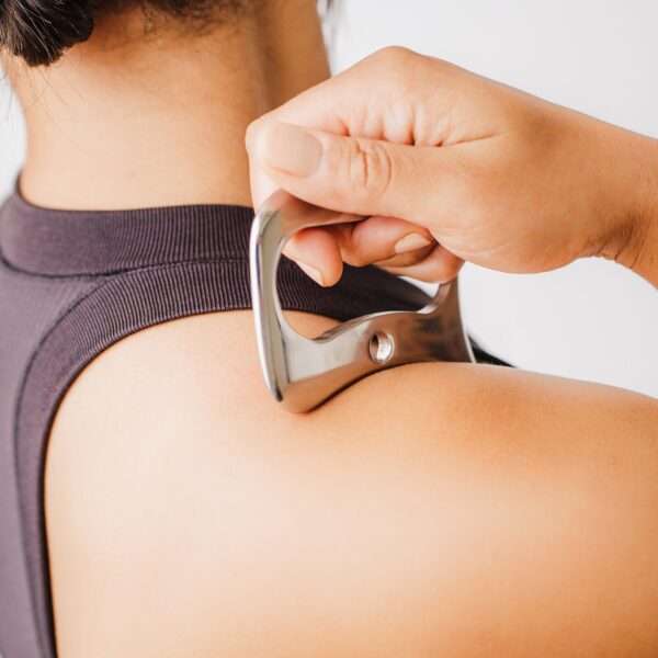 Kanjo Stainless Steel Gua Sha Myofascial Pain Relief Tool - Silver, 3.75 x 3.5 inches - Image 7