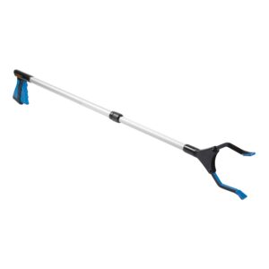HealthSmart® Adjustable Length Reacher with Rotating Jaw - 30 to 44 Inches, Ergonomic Grip & Wide 5.5 Inch Opening