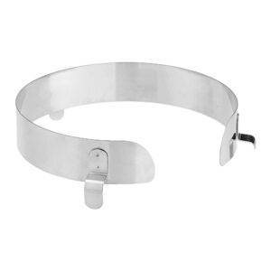 SammonsPreston Stainless Steel Food Guard for 9-11 Inch Plates - Clip-On, 1-1/4 Inch Height