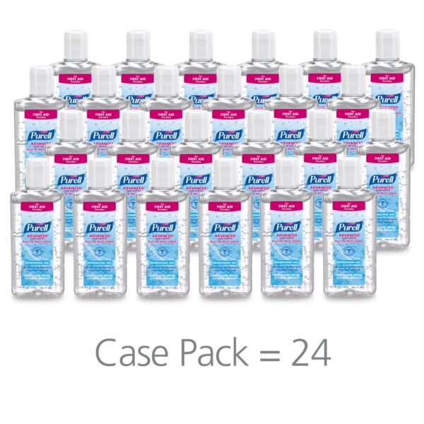 Purell Advanced Hand Sanitizer Gel with 70% Ethyl Alcohol, 4 oz Fruit Scent - Pack of 24 - Image 4