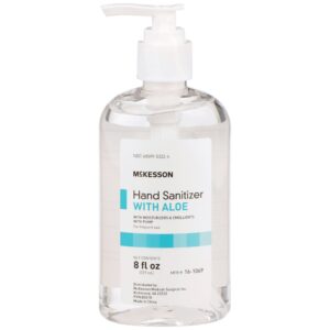 McKesson Gel Hand Sanitizer with Aloe, 8 oz Pump Bottle (24/Case)