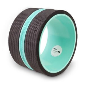 Chirp Yoga Massage Wheel XL – Black and Mint Foam Roller for Self-Help and Physical Therapy
