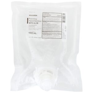 McKesson Foam Hand Sanitizer with Aloe Refill - 1,000 mL, Ethyl Alcohol 70%, Scented, Moisturizing Foam Dispenser Refill