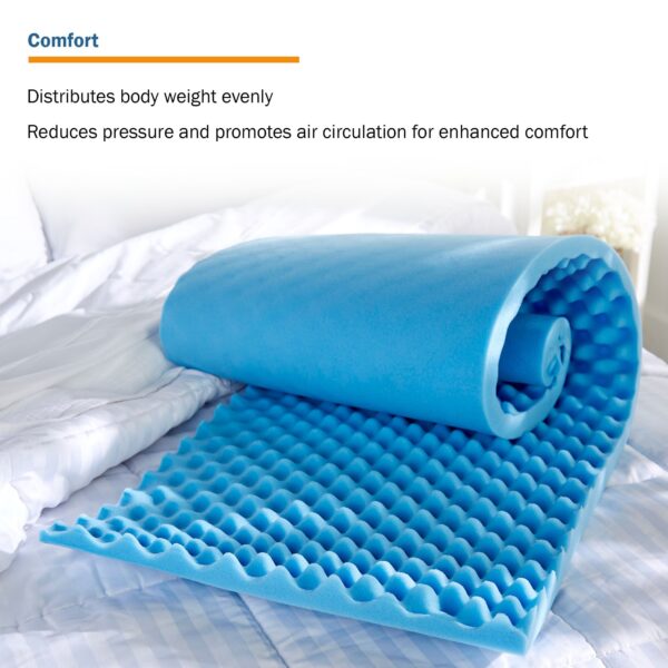 McKesson Mattress Overlay 20 x 72 x 2 inches for Pressure Redistribution and Comfort - Image 7