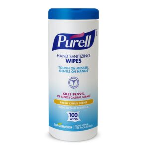 Purell® Hand Sanitizing Wipes with Benzalkonium Chloride - 100 Count, Citrus Scent