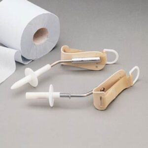 Sure-Grip Suppository Inserter with 4-Inch Handle - White Plastic Medical Aid