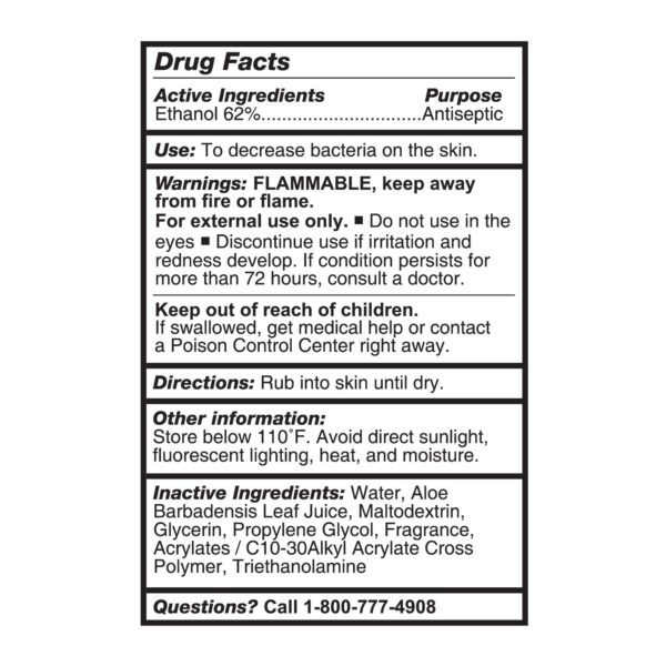 McKesson Gel Hand Sanitizer with Aloe, 8 oz Pump Bottle (24/Case) - Image 3