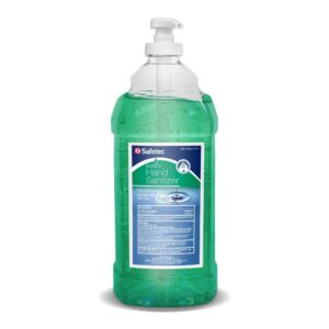 Safetec® Hand Sanitizer with Aloe Vera - 64 oz. Pump Bottle, Gel Formula, Fresh Scent