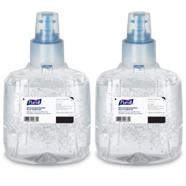 Purell Advanced Hand Sanitizer Gel Refill – 1,200 mL, 70% Ethyl Alcohol, Green Certified, with Removable Pump - Image 3