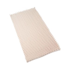 Eggcrate® Convoluted Foam Mattress Overlay – 72 x 34 x 3.5 inches, Beige