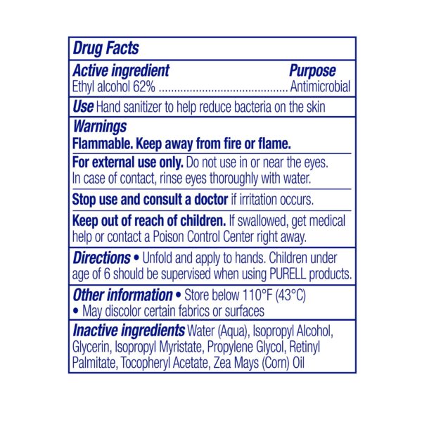 Purell Hand Sanitizing Wipes with 62% Ethyl Alcohol, 1000 Count - Image 3
