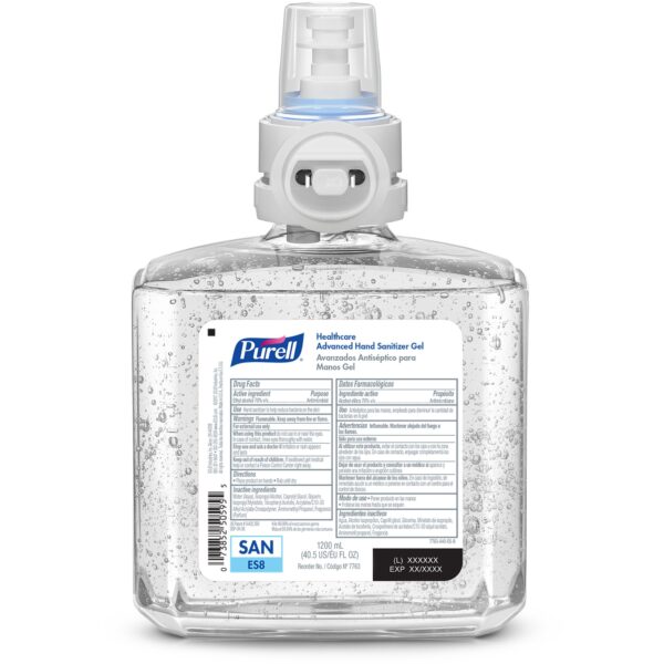 Purell® Healthcare Advanced Hand Sanitizer Gel Refill - 1,200 mL for ES8 Dispenser - Image 2