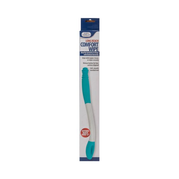 McKesson Long Reach Comfort Wipe Self-Wipe Toilet Aid with Release Button Handle - Image 2