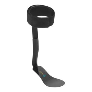 AFO Light Ankle and Foot Splint for Right Foot, Large, Carbon Fiber, Adjustable, Open Calf and Heel Design