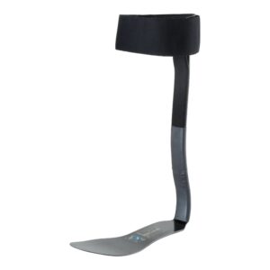 AFO Light Ankle and Foot Splint for Right Foot, Large, Carbon Fiber, Adjustable, Open Calf and Heel Design