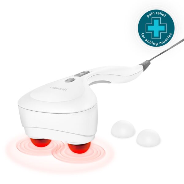 Homedics® Duo Percussion Body Massager with Heat - Handheld Relief for Full-Body Muscle Relaxation - Image 3