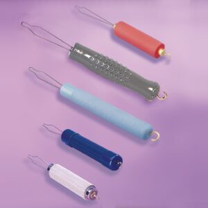 McKesson Button Aid with Zipper Pull - Double Ended Blue Wire and Plastic Zipper Helper Tool