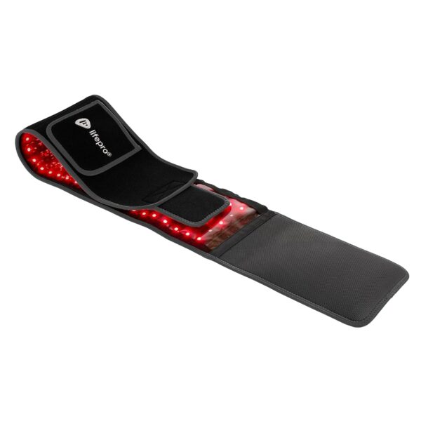 AllevaRed Pro Light Therapy Belt with Near-Infrared and Vibration – Black, 6-7/8 x 49-5/8 Inches - Image 2