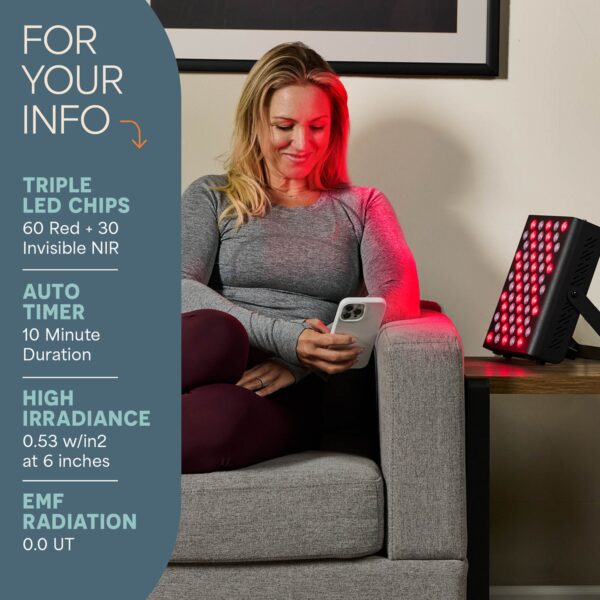 BioHeal LP-BIOHL-BLK-RTL Infrared Light Therapy Device for Self-Help and Physical Therapy - Image 9