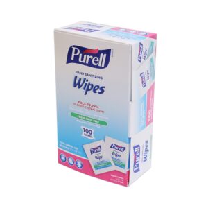 Purell® Hand Sanitizing Wipes with 62% Ethyl Alcohol, 100 Count Pack