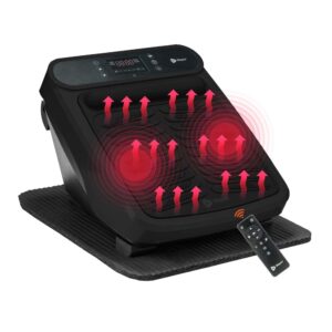 VibraCare Plus Foot Vibration Massager with Heat - Black