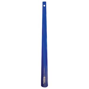McKenzie's 23-Inch Metal Blue Shoe Horn with Long Handle – Durable Self-Help Aids