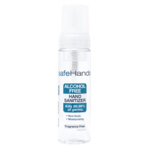 safeHands® Unscented Foaming Hand Sanitizer - 7 oz Pump Bottle, Alcohol-Free, Benzalkonium Chloride 0.13%