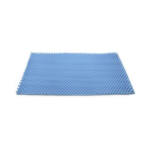 McKesson Convoluted Foam Mattress Overlay 33 x 72 x 3 inches - Blue, Latex-Free Support and Pressure Relief