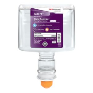 Alcare® Enhanced Foaming Hand Sanitizer Refill Bottle 33.8 oz. – Ethyl Alcohol 72% – Unscented, 3-Pack