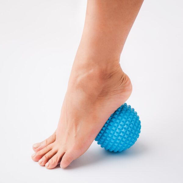 Kanjo Vibrating Acupressure Foot Pain Relief Ball - Blue, 4 Inch Diameter, Rechargeable Massager - Image 6