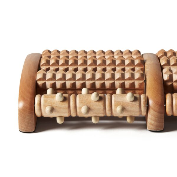 Kanjo Acupressure Foot Pain Relief Multi-Roller - Wooden Massage Tool for Heel and Arch Tension - Image 4