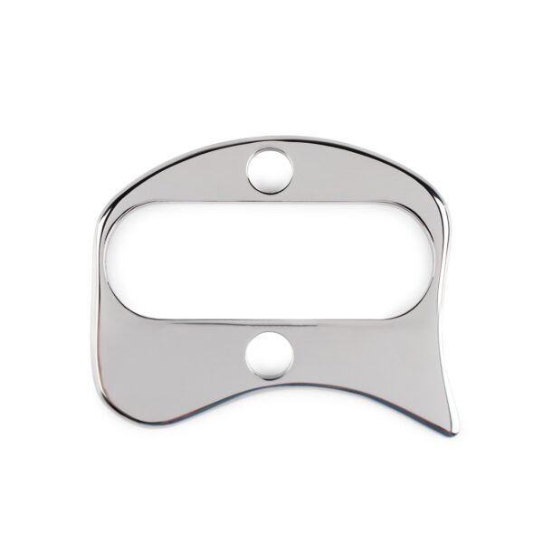 Kanjo Stainless Steel Gua Sha Myofascial Pain Relief Tool - Silver, 3.75 x 3.5 inches - Image 3