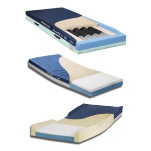 McKesson GS8035-29 Therapeutic Bed Mattress with Open Flame Barrier and Heel Taper Zone