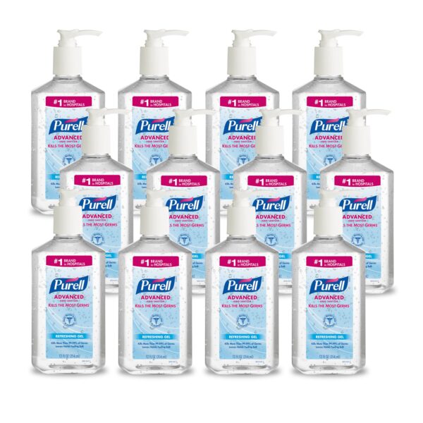 Purell Advanced Hand Sanitizer Gel 12 oz – Ethyl Alcohol 70% with Fruit Scent and Skin Conditioners - Image 6