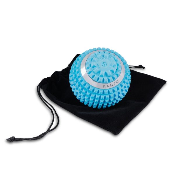 Kanjo Vibrating Acupressure Foot Pain Relief Ball - Blue, 4 Inch Diameter, Rechargeable Massager - Image 5