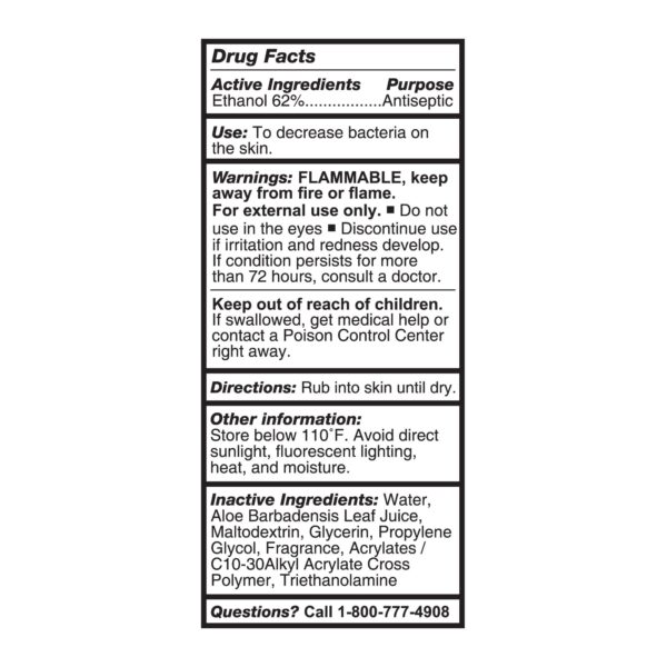 McKesson Gel Hand Sanitizer with Aloe, 4 oz - 24 Pack - Image 3