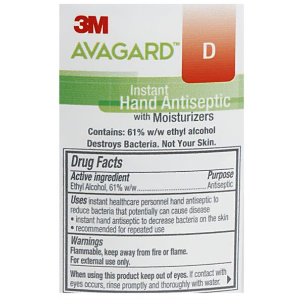 3M™ Avagard™ D Hand Antiseptic with Moisturizer, 16 oz Pump Bottle - Image 2