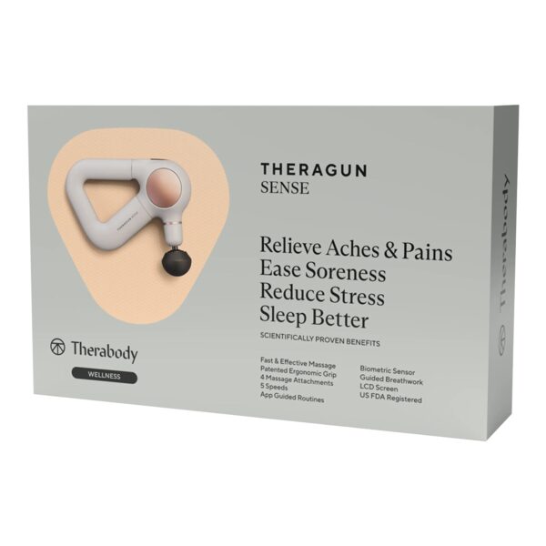 Theragun Sense Hand-Held Massager with Calming Breathwork Routines - White - Image 5