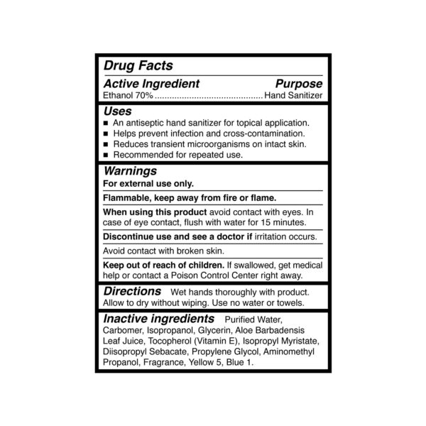McKesson Premium Hand Sanitizer with Aloe 4 oz Gel - Fast-Absorbing, Moisturizing Ethyl Alcohol Solution - Image 2