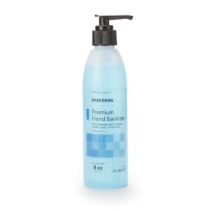 McKesson Premium Hand Sanitizer Gel, 8 oz Bottle with Summer Rain Scent, 70% Alcohol, Pack of 24