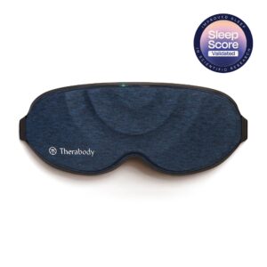 Therabody Therapeutic Sleep Mask with Vibration and Total Darkness Block in Navy