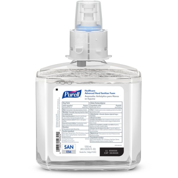 Purell® Healthcare Advanced Hand Sanitizer Foam Refill 1200 mL for ES6 Dispenser – Pack of 2 - Image 2