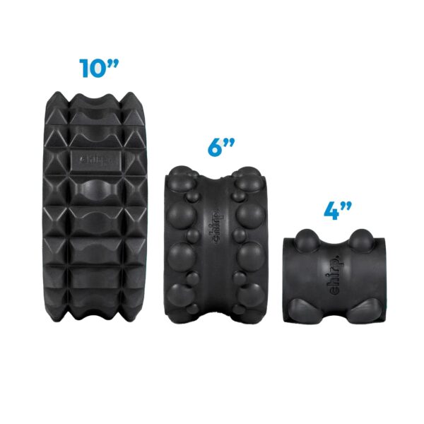 Chirp Massage Wheel Set with Wheels, 4, 6, and 10 Inch Diameter – Self-Help Physical Therapy Aids - Image 4