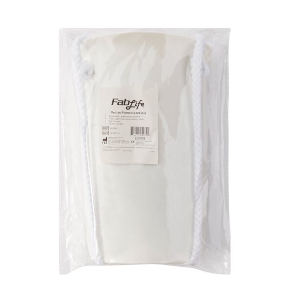 FabLife™ Deluxe Formed Sock & Stocking Aid with Two Handles for Easy Dressing - Image 3