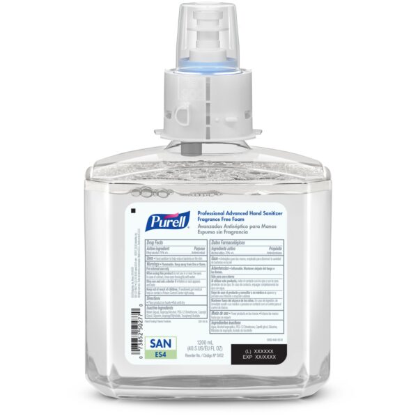 Purell® Healthcare Advanced Foaming Hand Sanitizer Refill Bundle – 2 x 1,200 mL Unscented, 70% Ethyl Alcohol, Dispenser Refill for Healthcare Settings - Image 2