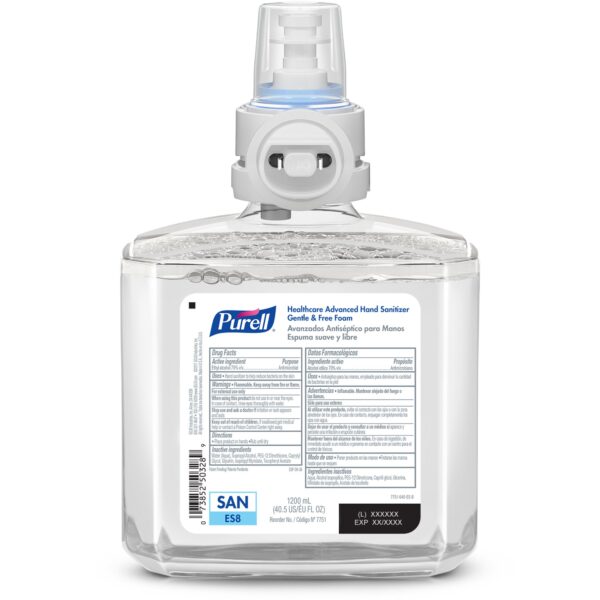 Purell® Healthcare Advanced Gentle & Free Hand Sanitizer Refill - 1200 mL, Unscented, Fragrance-Free Foam for Healthcare Environments - Image 2