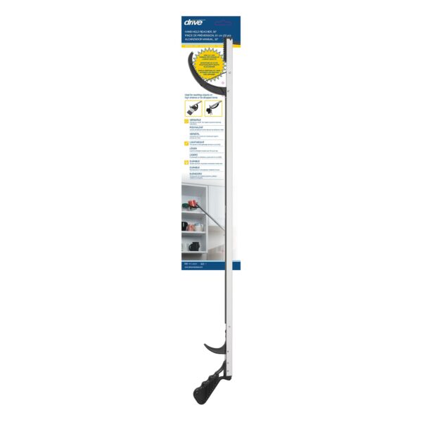 Drive Medical 32-Inch Aluminum Reaching Aid with Pistol Grip and Open Jaws - Image 2