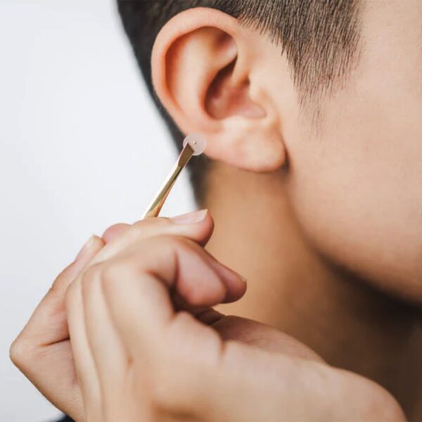Kanjo Acupressure Ear Seeds - Pain Relief with 20 Silver Adhesive Stimulators - Image 5