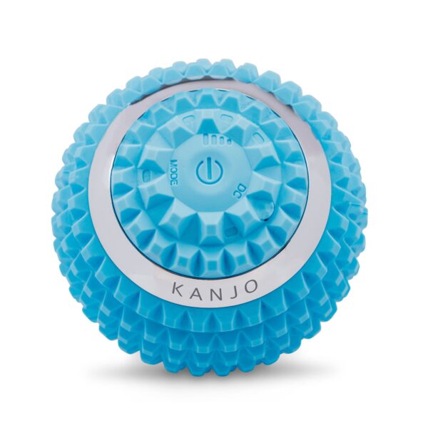 Kanjo Vibrating Acupressure Foot Pain Relief Ball - Blue, 4 Inch Diameter, Rechargeable Massager - Image 3