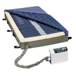 PreserveTech™ Med-Aire Edge Alternating Pressure Mattress for Hospital Beds – 36 x 80 Inch, Low Air Loss with Fluid-Resistant Cover